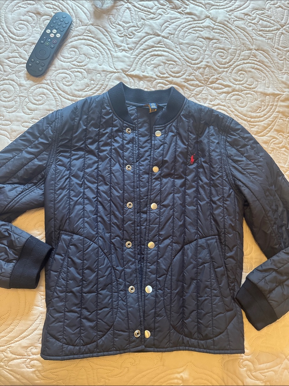 Polo by Ralph Lauren Navy Quilted light jacket size 14/16